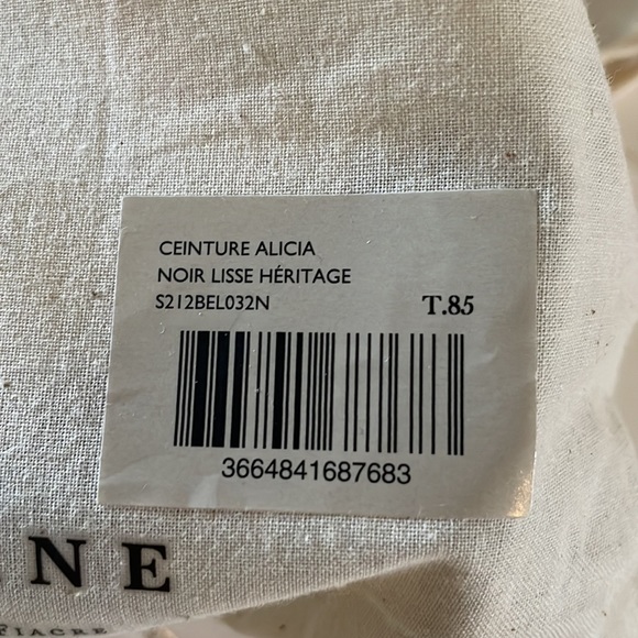 Sezane Alicia Belt. NWT. Black. Size 85 - Picture 7 of 10